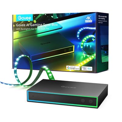  Govee AI Gaming Sync Box & Strip Light Kit for TVs 