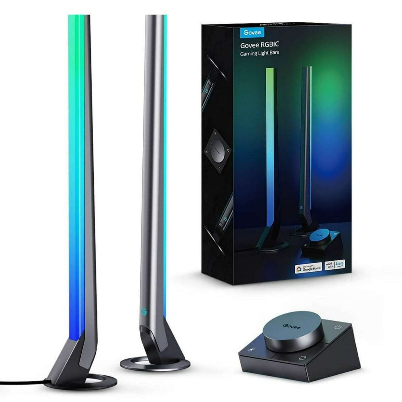 Govee RGBIC Wi-Fi Gaming Light Bars with Smart Controller