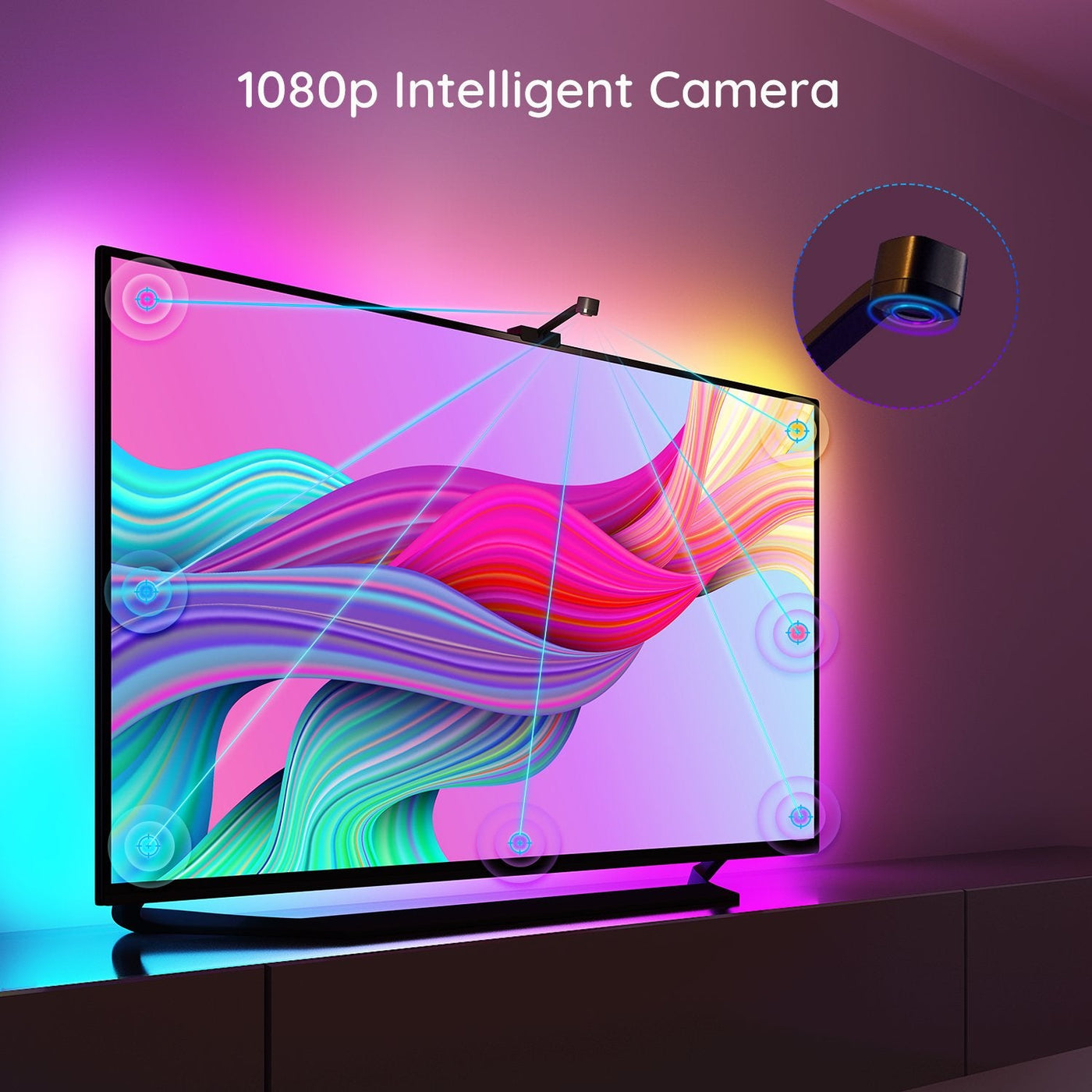 Govee Immersion Wi-Fi TV Backlights with 1080p camera
