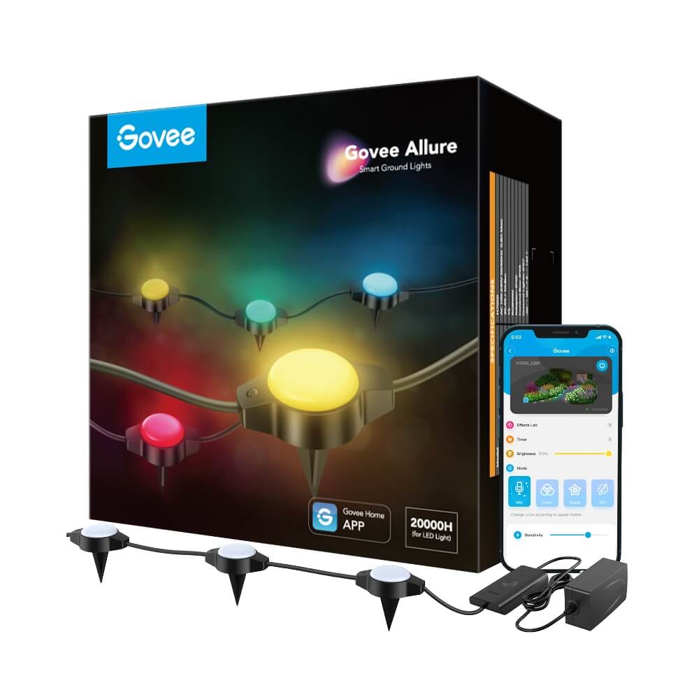 [Special Deals] Govee RGBIC Wi-Fi + Bluetooth Outdoor Ground Lights